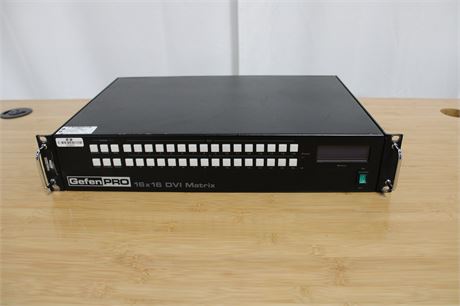 Gefen 16×16 DVI Matrix with Front Panel Push Button Control
