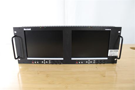 Marshall Electronics Dual DVI Rack Monitors - 2x8.4"; 4U